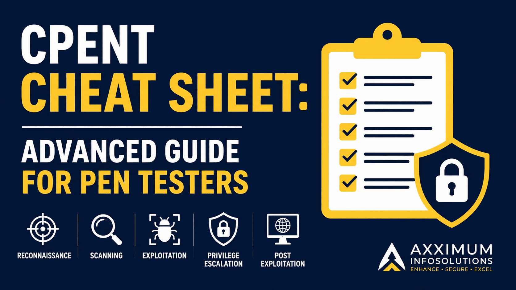 Learn CPENT Cheat Sheet with commands, tools, and real-world techniques. Master penetration testing with this advanced guide.