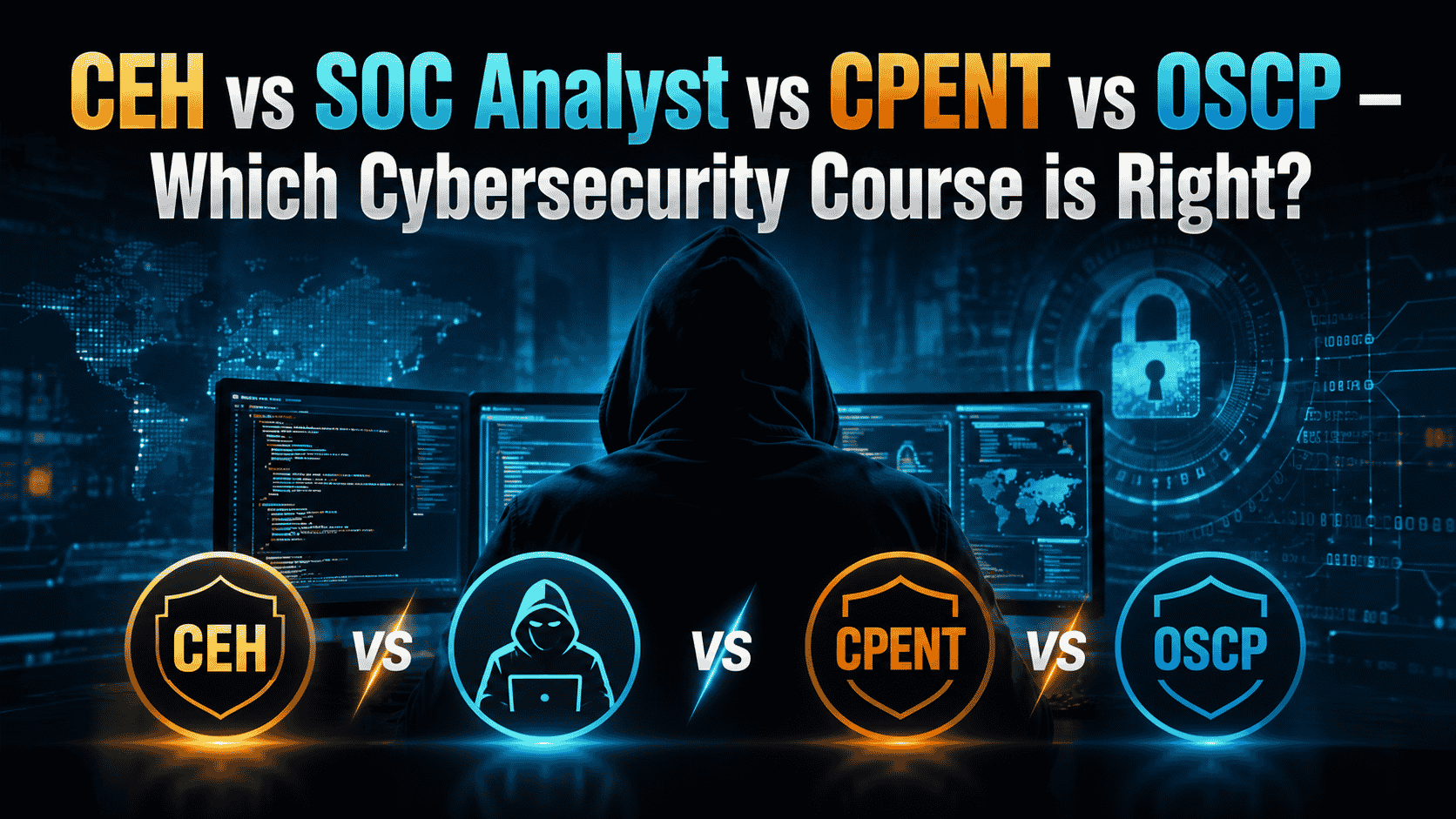 Cybersecurity Course - CEH vs SOC Analyst vs CPENT vs OSCP - Axximum Infosolutions