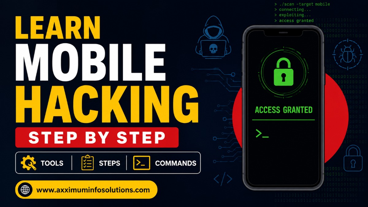 Learn mobile hacking step by step with Android security tools, commands, testing methods, and a safe mobile pentesting lab for beginners.