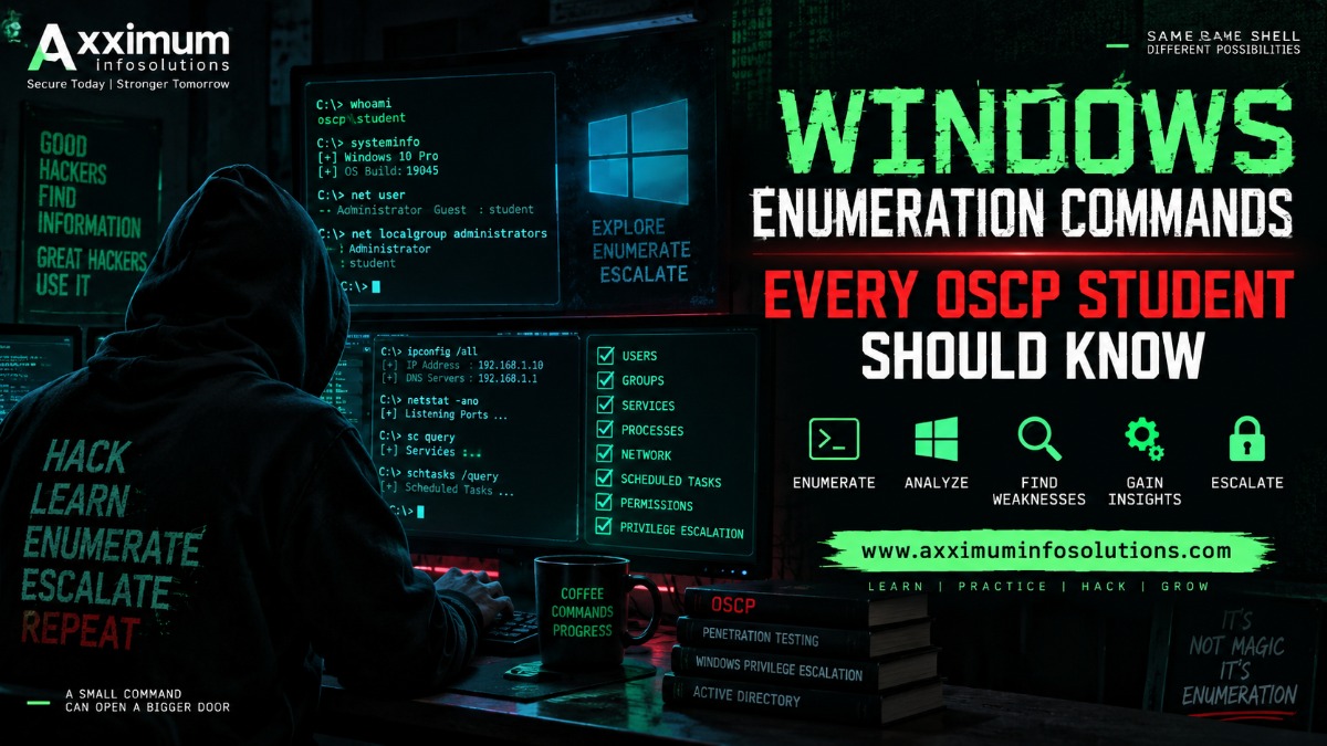 Windows Enumeration Commands Every OSCP Student Should Know - Axximum Infosolutions